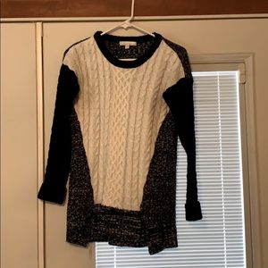 Black and white sweater